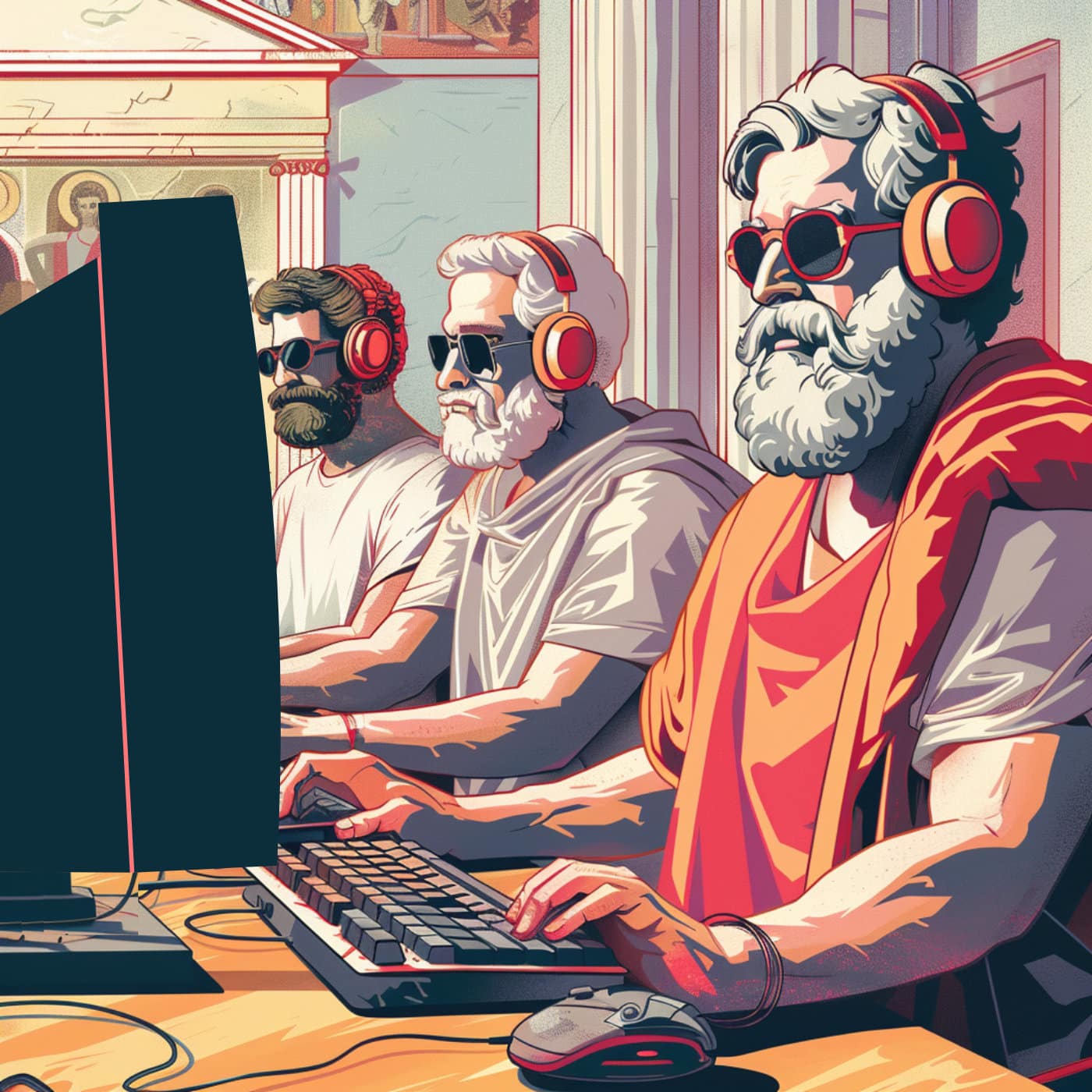 als man Röhrenmonitore und PCs zu Freunden geschleppt hat
